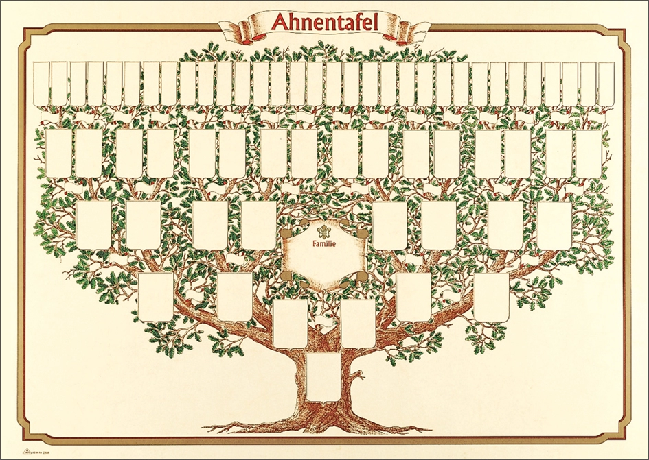 Een rnk verlag etikettenblätter f ahnentafel skizzierter baum koop je bij NiceSupplies.nl