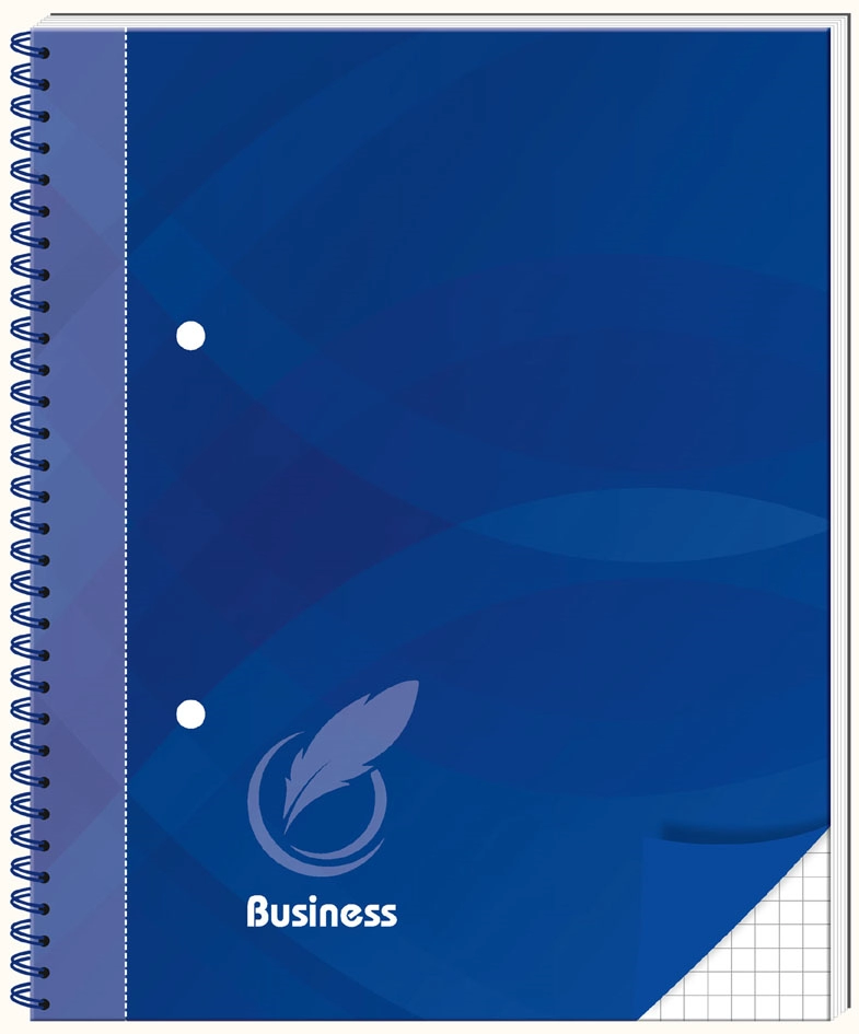 Een rnk verlag spiraalboek business blauw-din a5-geruit koop je bij NiceSupplies.nl