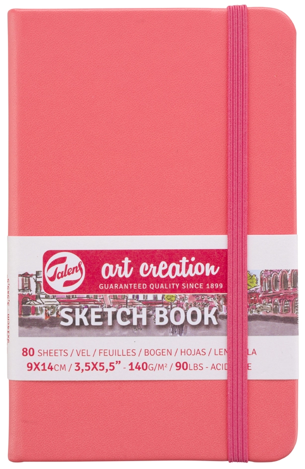 Een royal talens art creation schetsboek 120x120 mm rood koop je bij NiceSupplies.nl