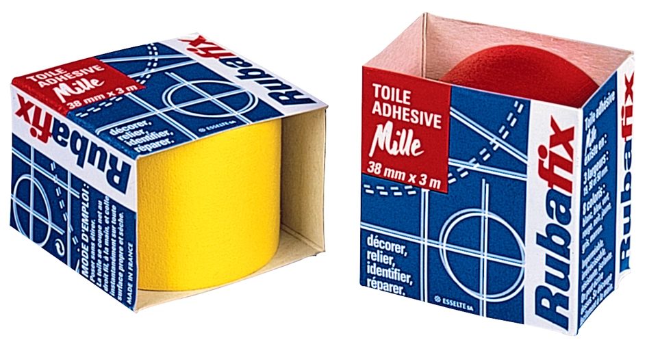 Een rubafix textieltape reparatietape afmetingen b19mmxl3 m blauw koop je bij NiceSupplies.nl