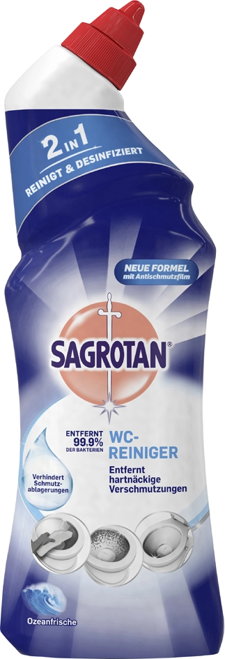 Een sagrotan 2-in-1 wc-reiniger 'bl?tenfrise' 750 ml fles koop je bij NiceSupplies.nl