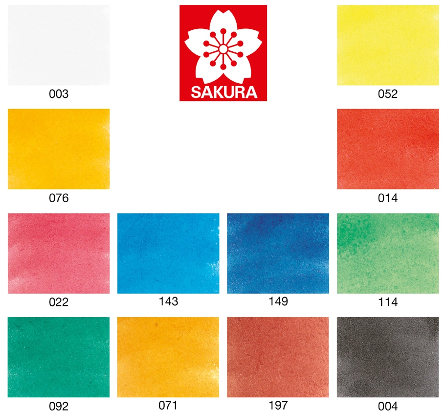 Een sakura aquarelverf koi water colors sketch box 12 koop je bij NiceSupplies.nl