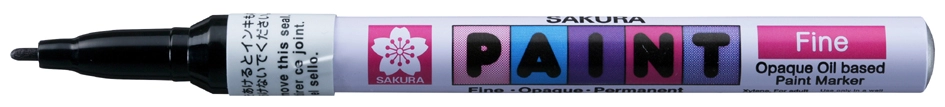 Een sakura permanent-marker paint marker fijn zwart koop je bij NiceSupplies.nl