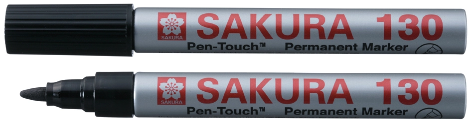 Een sakura permanent-marker pen-touch 130 1,2 mm groen koop je bij NiceSupplies.nl