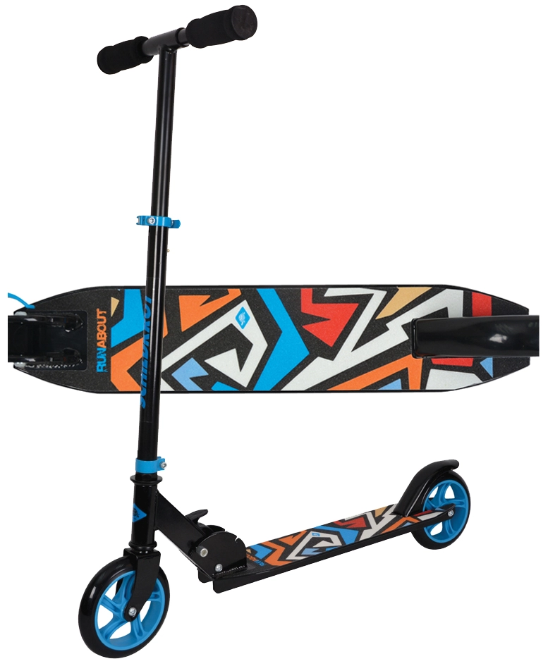 Een schildkrot junior-tretroller city scooter runabout blauw koop je bij NiceSupplies.nl