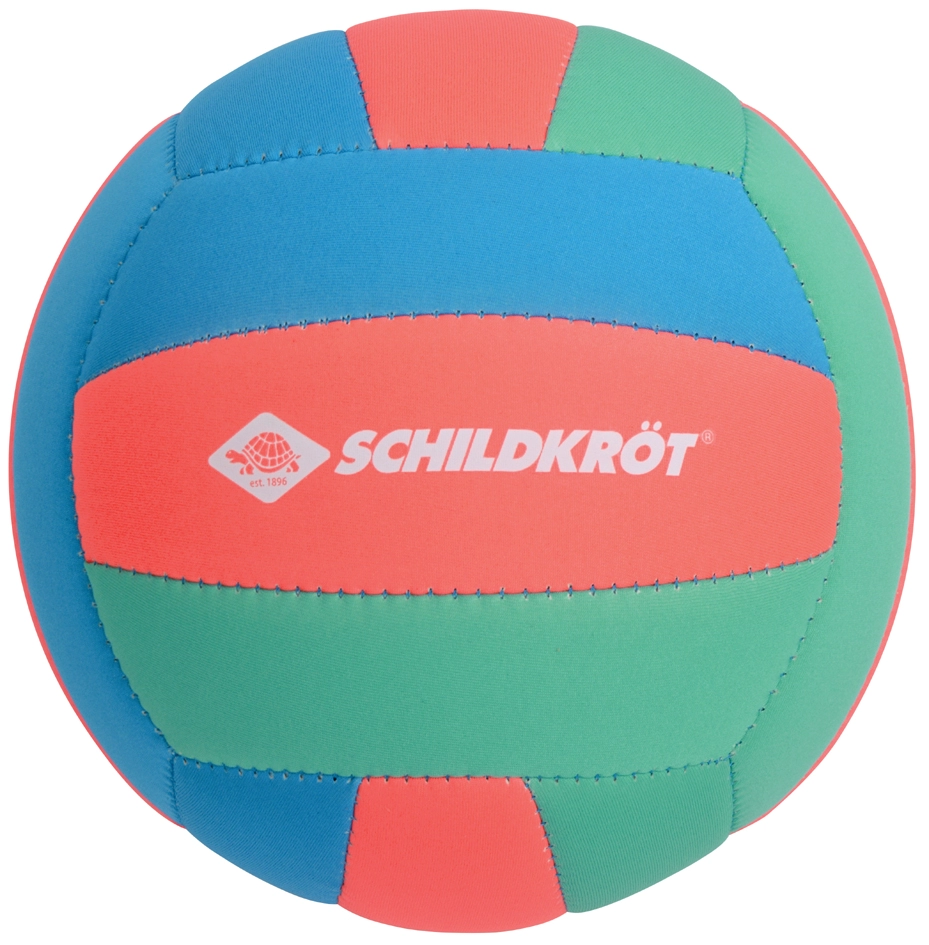 Een schildkrot neopren beachbal tropical maat: 5 koop je bij NiceSupplies.nl