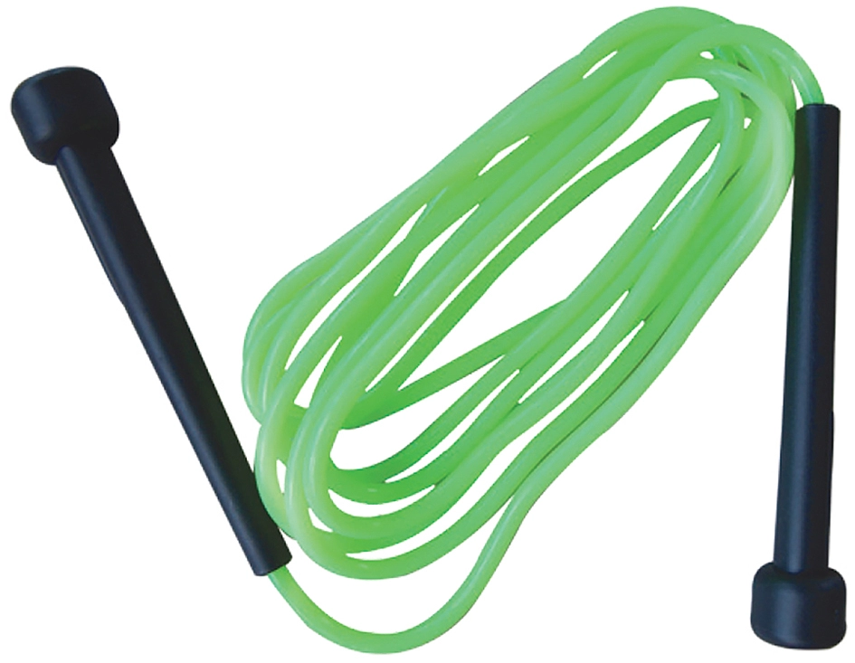 Een schildkrot springseil speed rope 3,0 m zwart/groen koop je bij NiceSupplies.nl