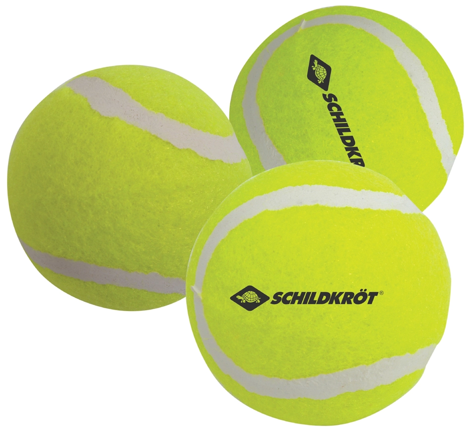 Een schildkrot tennisballen 3 stuks set geel koop je bij NiceSupplies.nl