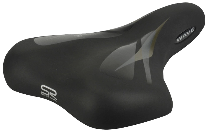 Een selle royal trekking-gel-fietszadel zwart koop je bij NiceSupplies.nl