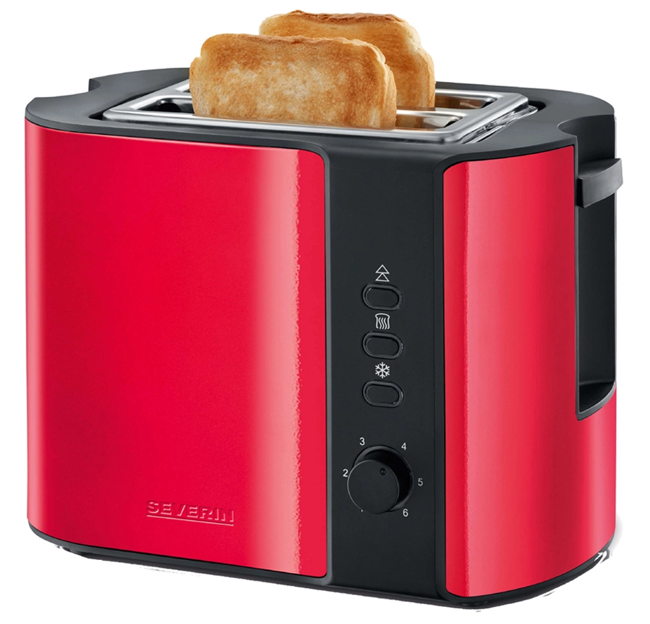 Een severin 2-ruiten-toaster at 2217 800 watt rood / zwart koop je bij NiceSupplies.nl