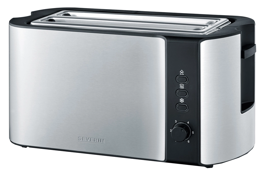 Een severin 4-ruiten-toaster at 2590 edelstaal / zwart koop je bij NiceSupplies.nl