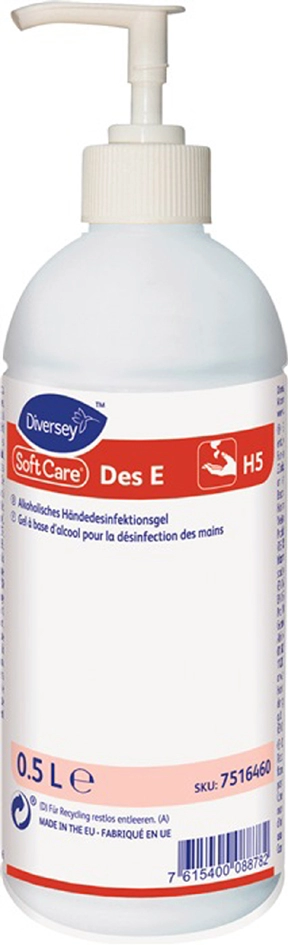 Een soft care handdesinfectie des e h5 fles 1 liter koop je bij NiceSupplies.nl