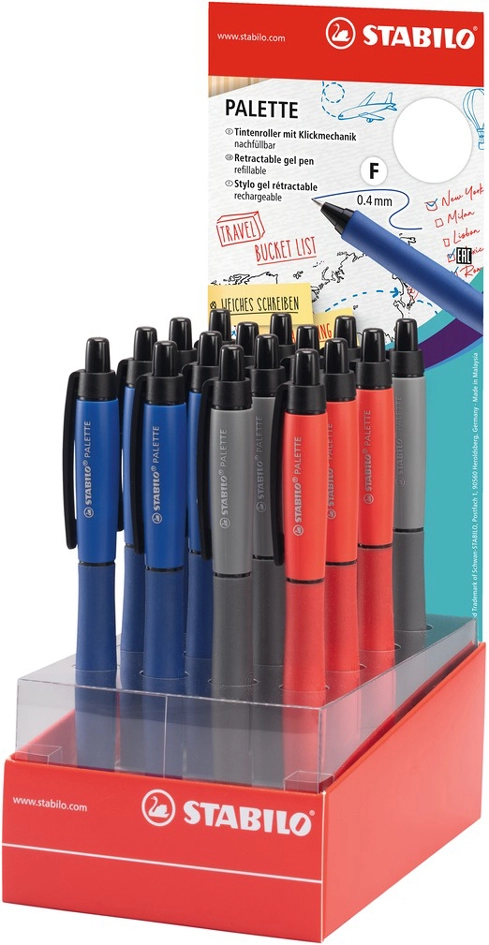 Een stabilo rollerpen palette-16 stuks displaydoos koop je bij NiceSupplies.nl