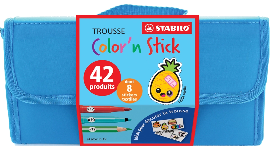 Een stabilo stiftetas colorn stick van polyester koop je bij NiceSupplies.nl