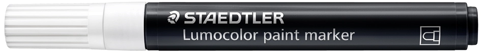 Een staedtler acrylmarker lumocolor paint marker wit koop je bij NiceSupplies.nl