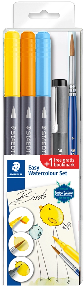 Een staedtler aquarel-set easy watercolour blume koop je bij NiceSupplies.nl