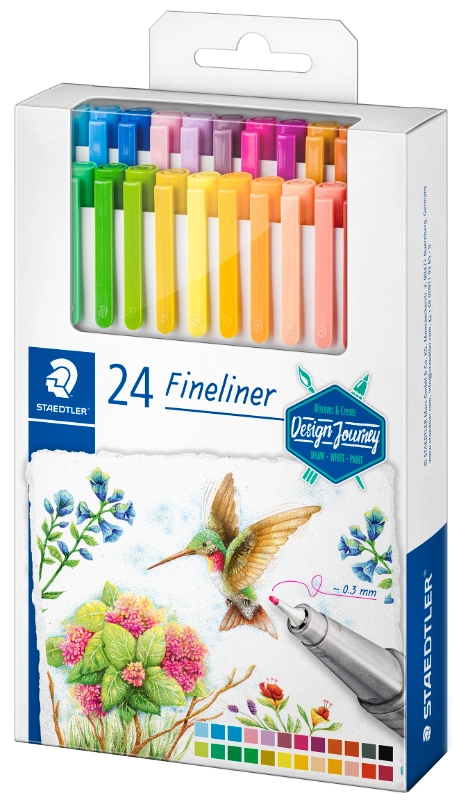 Een staedtler fineliner triplus design journey 48 stuks etui koop je bij NiceSupplies.nl