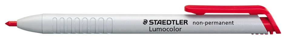 Een staedtler lumocolor stift non-permanent omnichroom rood koop je bij NiceSupplies.nl