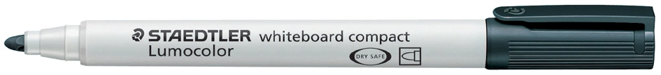 Een staedtler lumocolor whiteboard-marker compact 341 zwart koop je bij NiceSupplies.nl