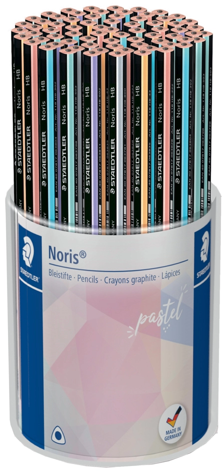 Een staedtler potlood noris pastel hardheid hb 72 stuks koker koop je bij NiceSupplies.nl