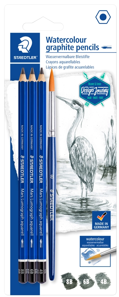 Een staedtler potlood-set mars lumograph aquarel blister koop je bij NiceSupplies.nl