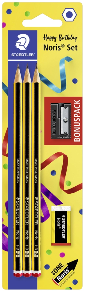 Een staedtler potloodset noris jubiläum blisterkaart koop je bij NiceSupplies.nl