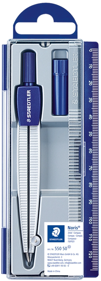 Een staedtler schoolpasser noris club 550 60 lengte 124-2mm koop je bij NiceSupplies.nl