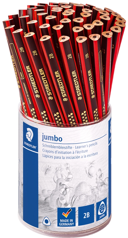 Een staedtler schrijf-potlood jumbo 50 stuks koker koop je bij NiceSupplies.nl