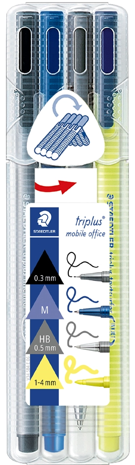 Een staedtler schrijfset triplus blak mobiele office koop je bij NiceSupplies.nl