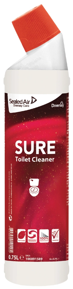 Een sure toiletreiniger toilet cleaner 750 ml koop je bij NiceSupplies.nl