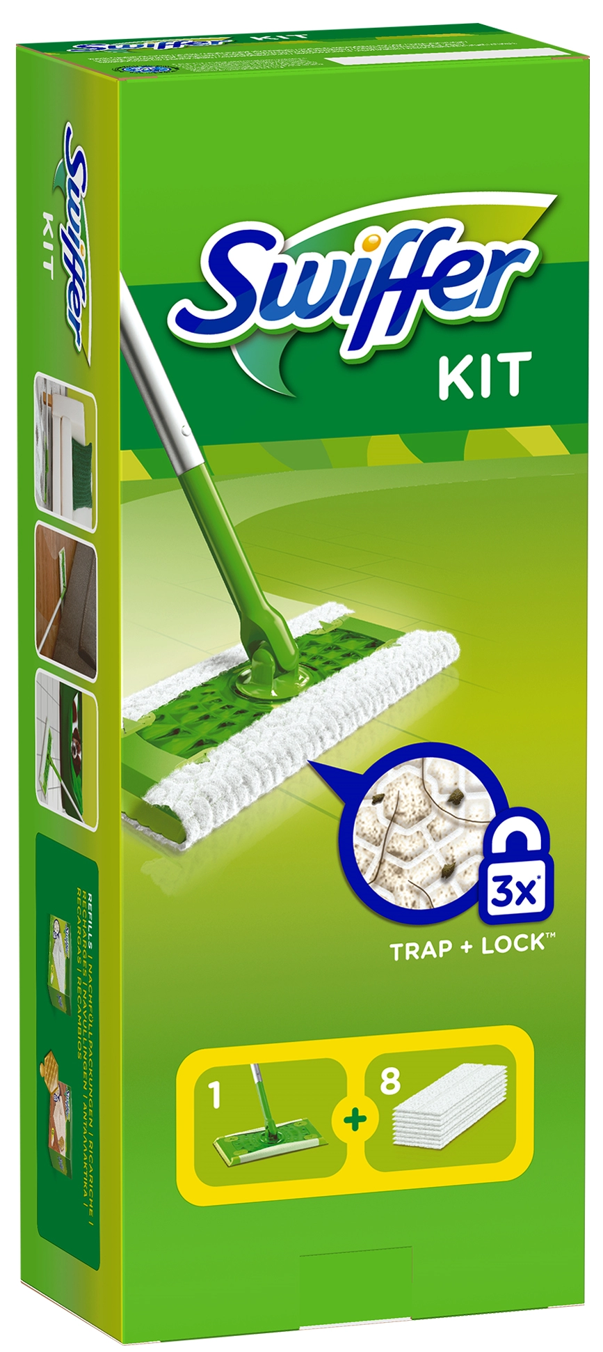 Een swiffer droog-veegdoeken hout en parket navulling- koop je bij NiceSupplies.nl