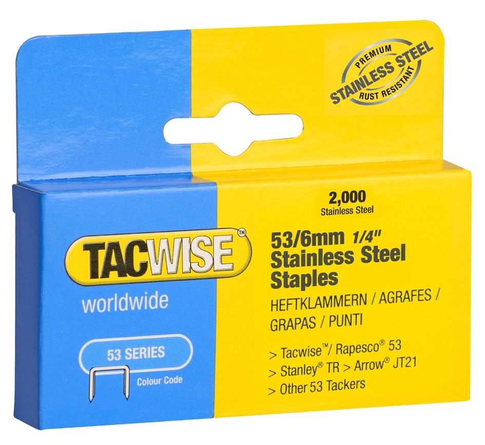 Een tacwise nietjes 53-10mm rvs 2000 stuks koop je bij NiceSupplies.nl