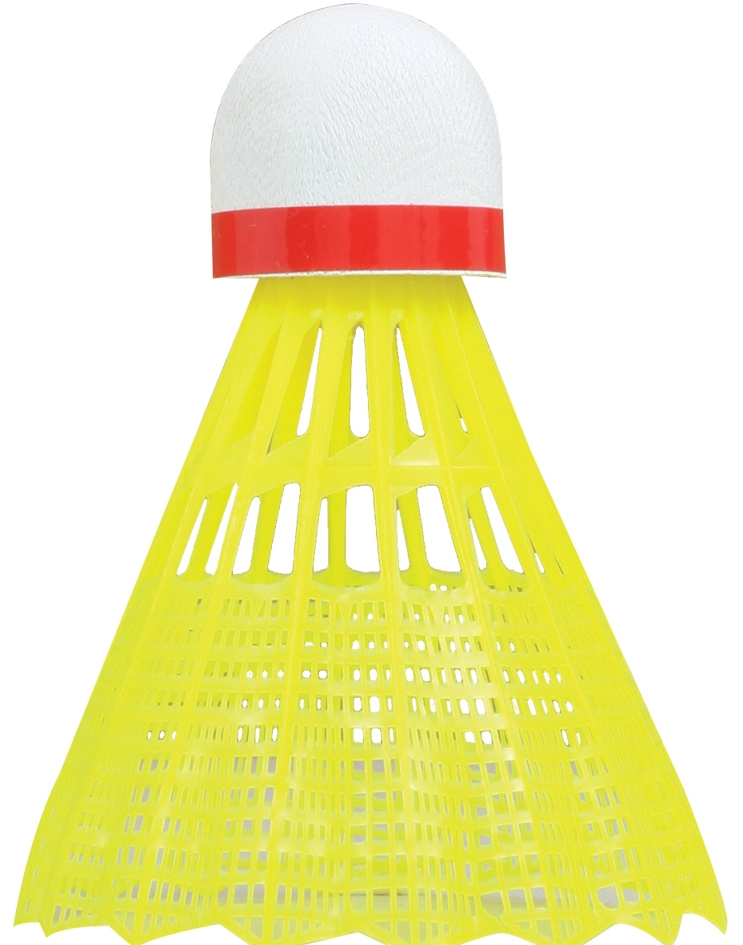 Een talbot torro badmintonshuttle tech 350 fast geel/rot koop je bij NiceSupplies.nl