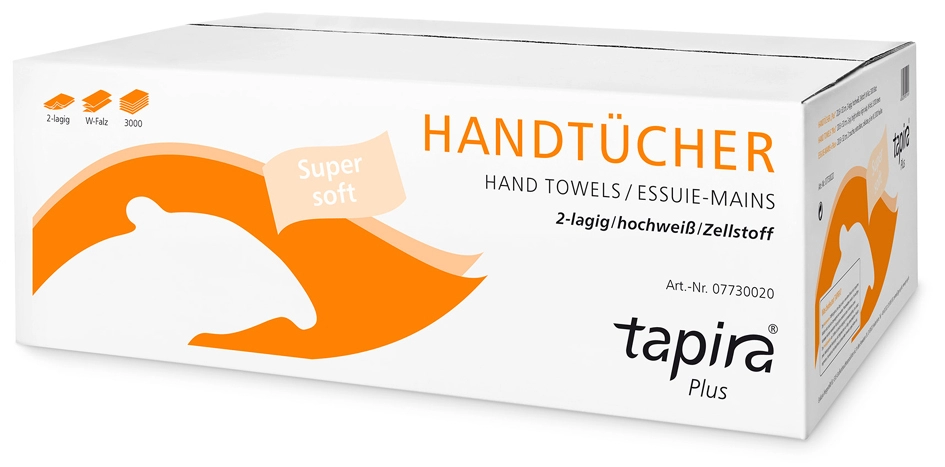 Een tapira handdoekpapier plus-203x320 mm-w-vouw-hoogwit koop je bij NiceSupplies.nl