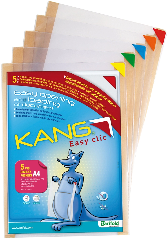 Een tarifold magnet-tas kang easy clic din a5 rood koop je bij NiceSupplies.nl