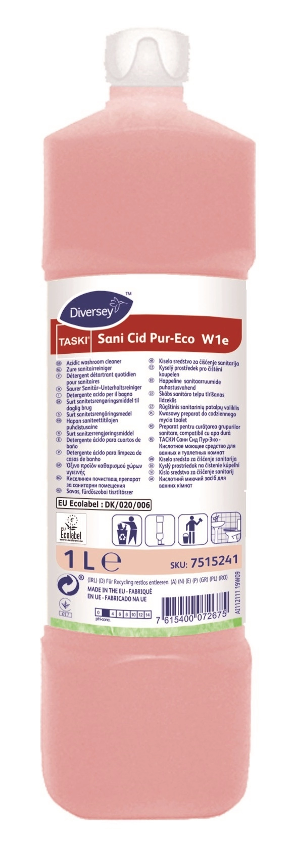 Een taski wc-reiniger sani cid pur-eco-1 liter koop je bij NiceSupplies.nl