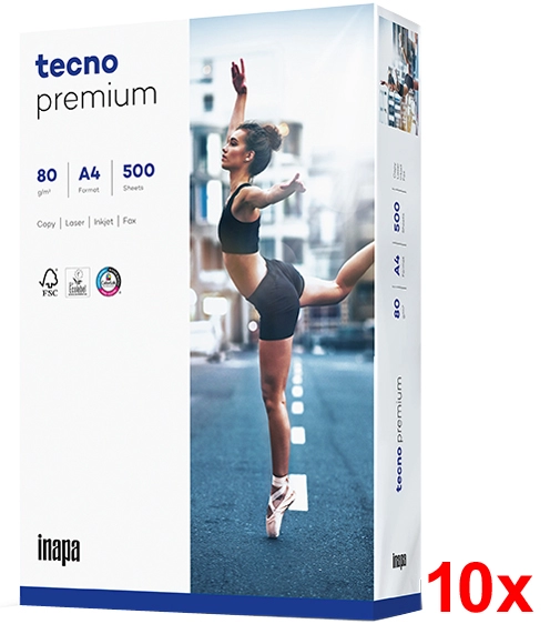 Een tecno kopieerpapier premium a4 80 g/qm wit koop je bij NiceSupplies.nl