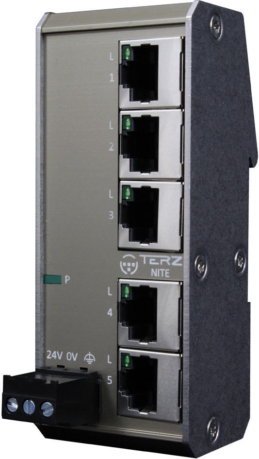 Een terz unmanaged industrial ethernet switch nite-rf5-1100 koop je bij NiceSupplies.nl