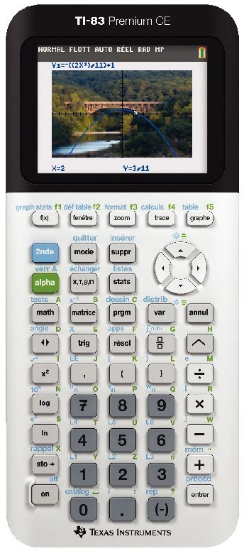 Een texas instruments rekenmachine ti-83 premium ce koop je bij NiceSupplies.nl