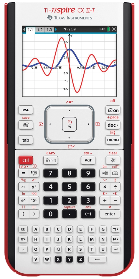 Een texas instruments rekenmachine ti-nspire cx-ii t koop je bij NiceSupplies.nl