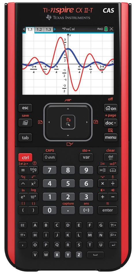 Een texas instruments rekenmachine ti-nspire cx-ii t cas koop je bij NiceSupplies.nl