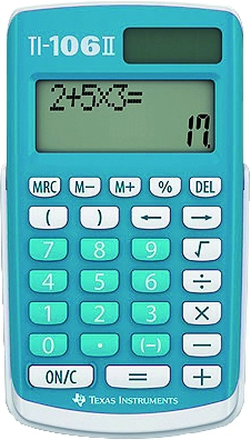 Een texas instruments schoolrekenmachine ti-106 ii koop je bij NiceSupplies.nl