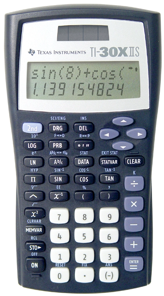 Een texas instruments schoolrekenmachine ti-30x iis koop je bij NiceSupplies.nl