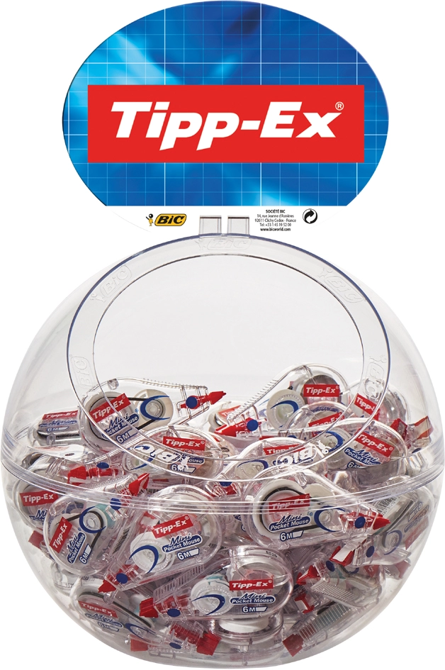 Een tipp-ex correctieroller mini pocket mouse 60stuks bonboniere koop je bij NiceSupplies.nl