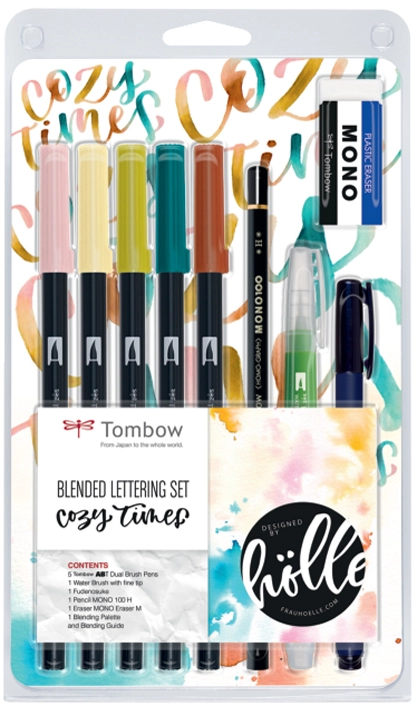 Een tombow blended lettering-set cozy times 9-delig koop je bij NiceSupplies.nl