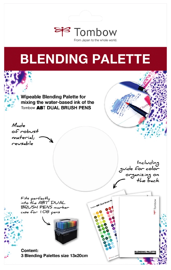 Een tombow blending farbmisch-palette voor dubbele viltstift abt koop je bij NiceSupplies.nl