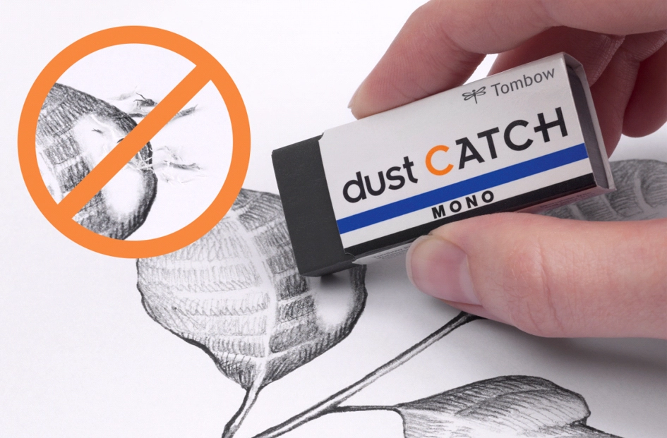 Een tombow kunststof gum mono dust catch zwart koop je bij NiceSupplies.nl