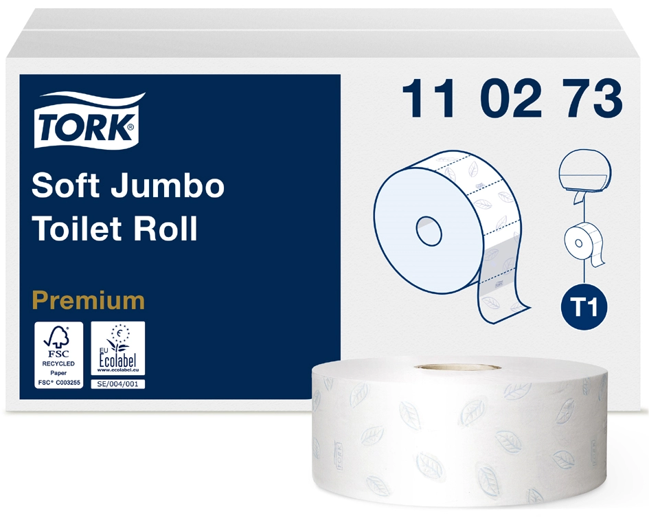 Een tork grote rollen-toiletpapier jumbo 2-laags wit 360 m koop je bij NiceSupplies.nl