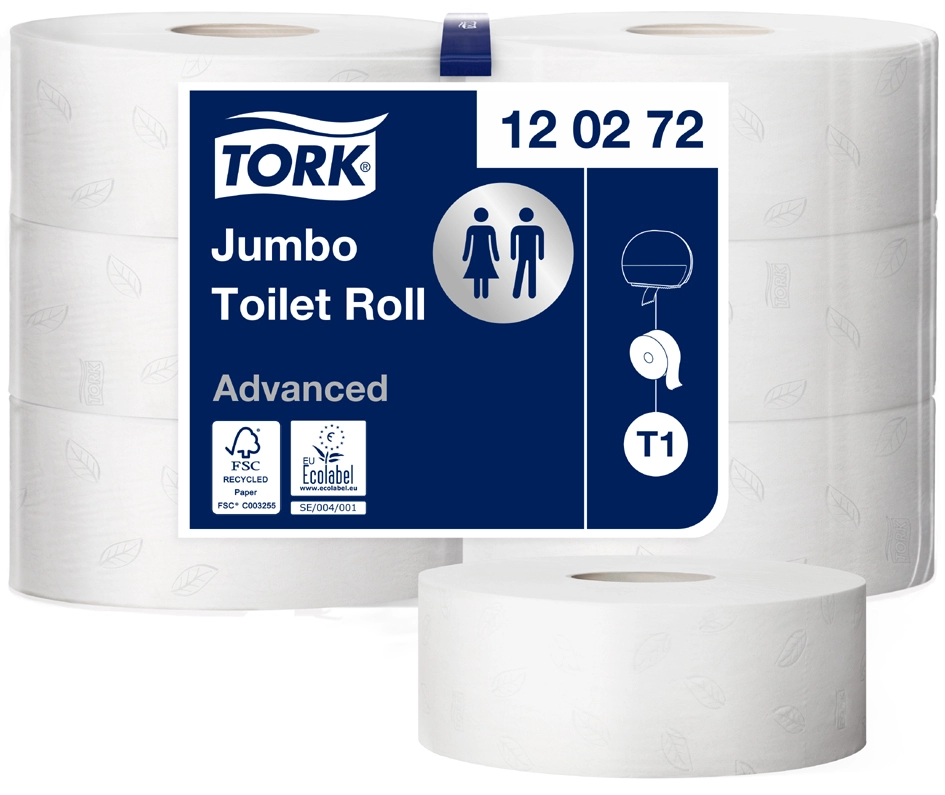 Een tork grote rollen-toiletpapier jumbo 2-laags wit 360 m koop je bij NiceSupplies.nl