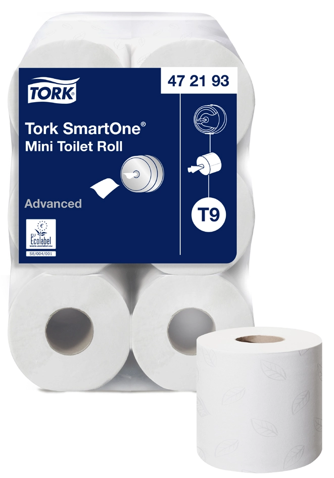 Een tork grote rollen-toiletpapier smartone mini wit 111,6 m koop je bij NiceSupplies.nl